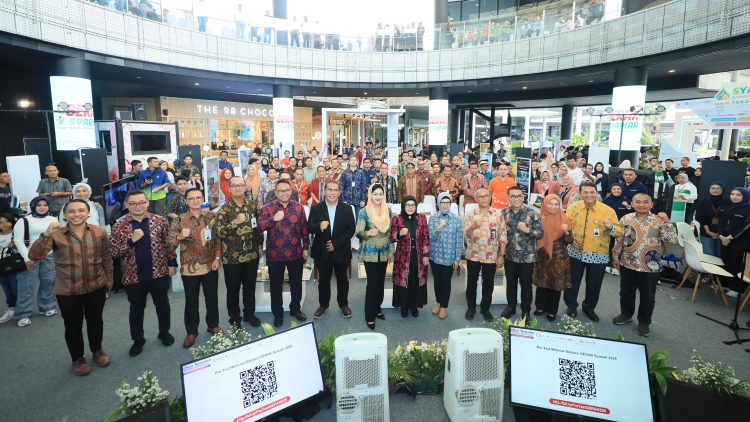 Kegiatan  Gebyar Ramadan Keuangan Syariah (Gerak Syariah) 2025 di  AEON Mall BSD City,Tangerang. foto : ojk