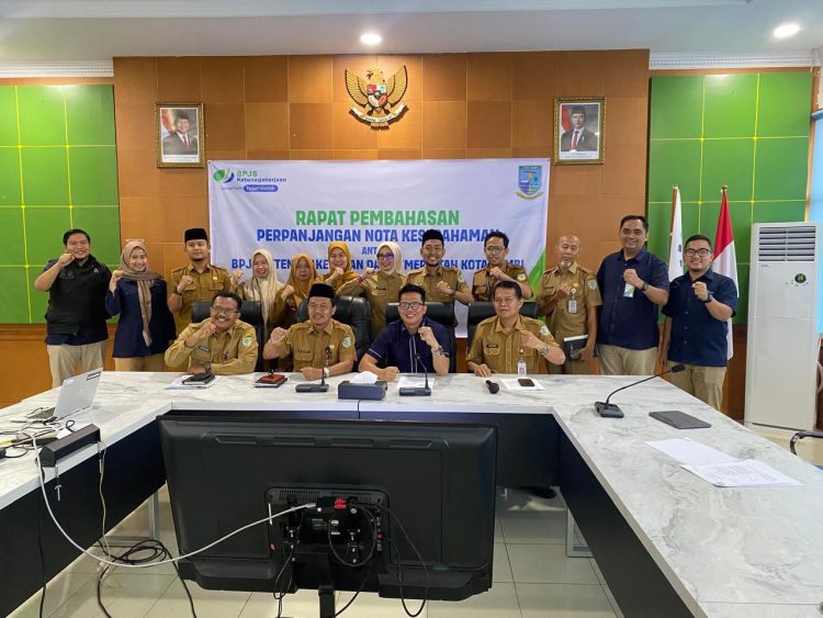 Pertemuan BPJS Ketenagakerjaan dengan Pemerintah Kota Jambi. foto : bpjstk