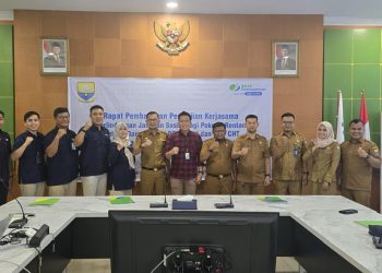 BPJS Ketenagakerjaan Cabang Jambi bersama Dinas Perkebunan Provinsi Jambi menggelar rapat pembahasan perjanjian kerja sama, Selasa 18 Maret 2025. foto : bpjstk