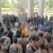 Sejumlah Mahasiswa Gelar Demontrasi di Gedung DPRD Jambi. foto : dprd