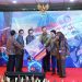 Peluncuran Tata Kelola Kecerdasan Artifisial Perbankan Indonesia bersama pimpinan asosiasi industri bank umum di Jakarta, Selasa (29/4/2025).