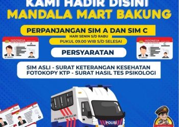 Satlantas Polresta Jambi Buka Gerai SIM di Mandala Mart dan Trona Ekspres