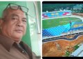 Yoshe Rizal, SH dan Stadion Swarna Bumi. foto: istimewa