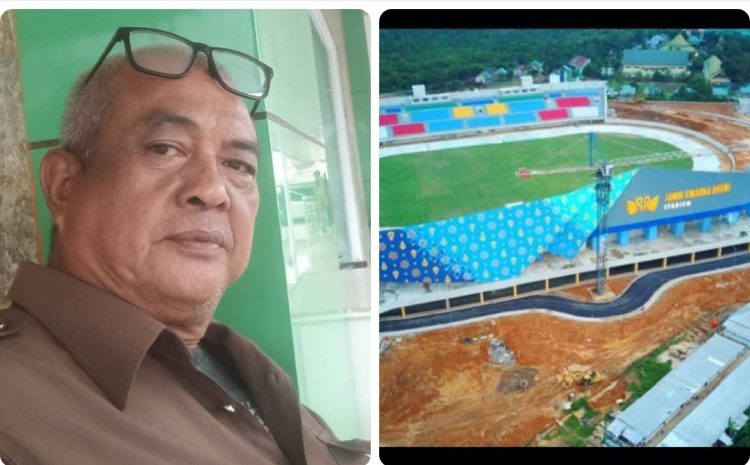 Yoshe Rizal, SH dan Stadion Swarna Bumi. foto: istimewa