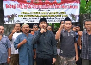 Eks Napiter dan Mantan Anggota Kelompok Radikal di Jambi Kurban Tiga Ekor Sapi