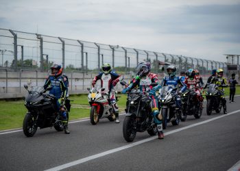 Circuit Experience yang menghadirkan tiga model terbaru Yamaha dan diikuti oleh puluhan media nasional, Jumat (13/6/2025). Foto: Yamaha
