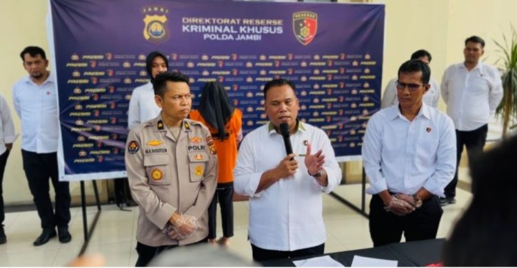 Polda Jambi Menggelar Konferensi Pers