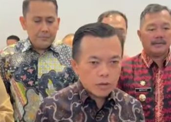 Gubernur Al Haris Usai Pertemuan dengan Kemenkes. foto : screenshoot