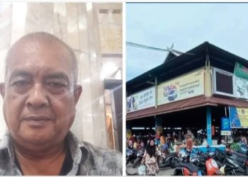 Yoshe Rizal,SH Ketua GNPK Provinsi Jambi dan foto Pasar Angso Duo Baru