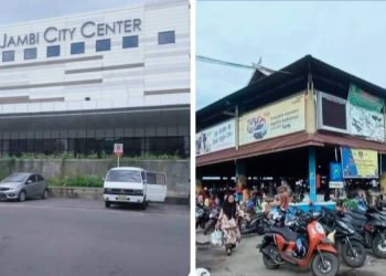 Jambi City Center dan Pasar Angso Duo Baru. foto : gmsmedia