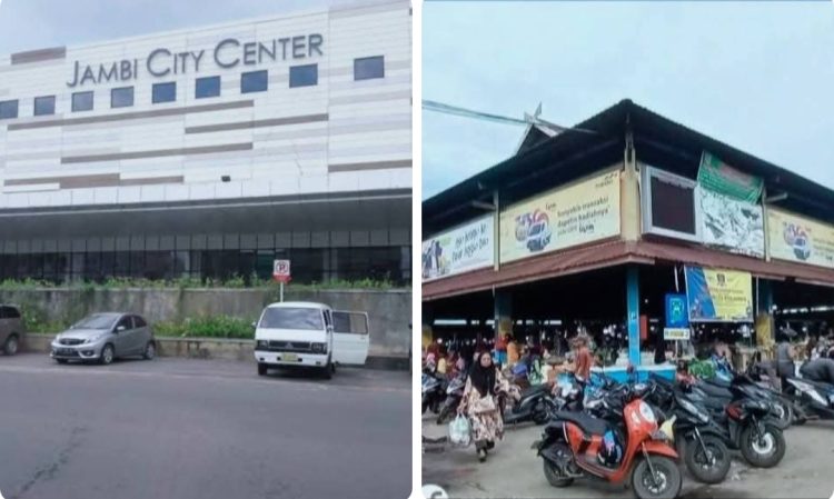 Jambi City Center dan Pasar Angso Duo Baru. foto : gmsmedia