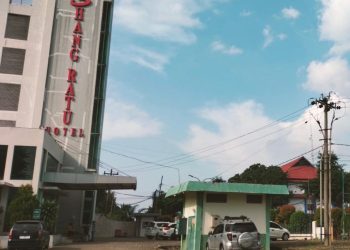 Hotel Shang Ratu, yang beralamat di Jalan Slamet Riyadi No. 24, Telanaipura, Kota Jambi.foto : gmsco.id