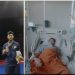 OKI Yusmika saat menjadi atlet dan foto kanan Oki dirawat di RS Fatmawati, Jakarta.foto : istimewa