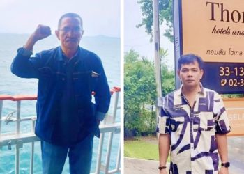 Ketua GAB Peduli Syaiful Iskandar dan Muhtadi Putra Nusa Ketua SMSI Provinsi Jambi
