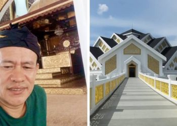 Ketua LPI Tipikor Aidil Fitri dan Masjid Tsamaratul Insan Jambi. foto : istimewa