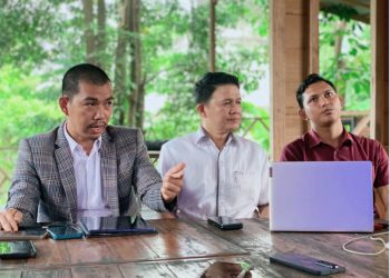Afriansyah dari Syah Law Office & Partners Saat Menggelar Konferensi Pers. foto : istimewa