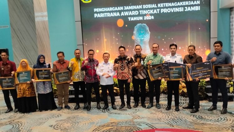 PENGHARGAAN JAMINAN SOSIAL KETENAGAKERJAAN PARITRANA AWARD TINGKAT PROVINSI JAMBI TAHUN 2024