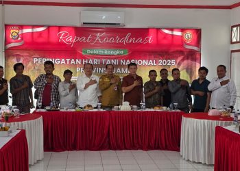 Peringati HTN 2025, Polda Jambi Fasilitasi Dialog Pemerintah dan Aliansi Petani di Rumah Kebangsaan Siginjai. foto : istimewa