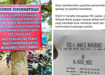 Himbauan Pihak Rumah Sakit dan Bukti Karcis Tarif Parkir